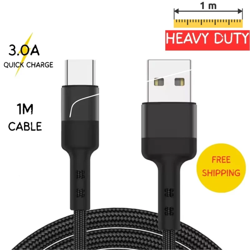 Braided Charging Data Sync Cable